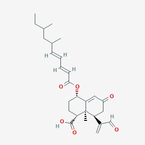 (1R,4S,8R,8aS)-4-((2E,4E)-6,8-Dimethyldeca-2,4-dienoyloxy)-8a-methyl-6-oxo-8-(3-oxoprop-1-en-2-yl)-1,2,3,4,6,7,8,8a-octahydronaphthalene-1-carboxylic acid