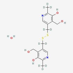 molecular formula C16H22N2O5S2 B12421130 Pyritinol-d10 (dihydrochloride hydrate) 