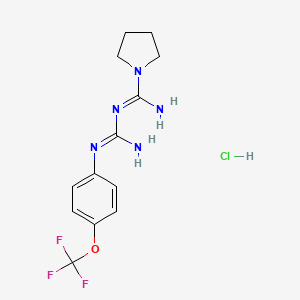 molecular formula C13H17ClF3N5O B12421133 Lixumistat hydrochloride 