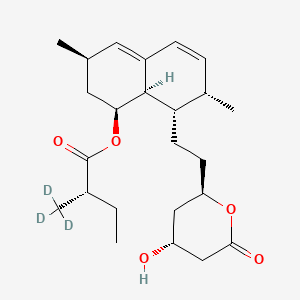 molecular formula C24H36O5 B12421138 Lovastatin-d3 