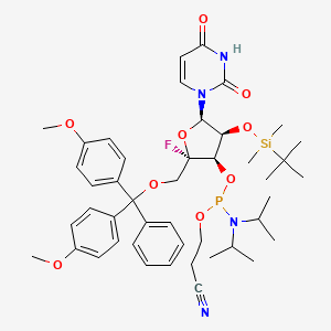 molecular formula C45H60FN4O9PSi B12421144 DMTr-4'-F-U-CED-TBDMS phosphoramidite 