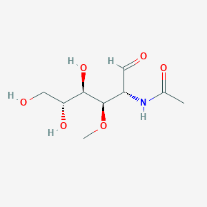 molecular formula C9H17NO6 B12421253 N-[(2R,3R,4R,5R)-4,5,6-trihydroxy-3-methoxy-1-oxohexan-2-yl]acetamide 