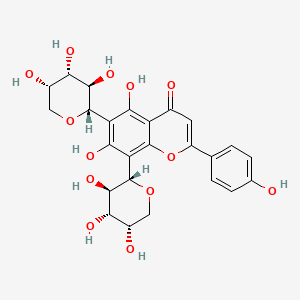 molecular formula C25H26O13 B12421274 Apigenin 6,8-di-c-alpha-l-arabinopyranoside 