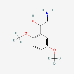 molecular formula C10H15NO3 B12421312 2-amino-1-[2,5-bis(trideuteriomethoxy)phenyl]ethanol 