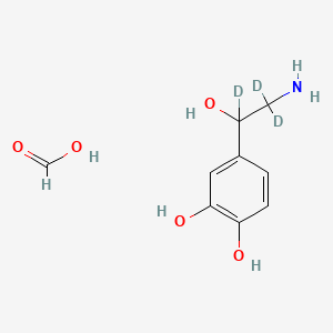 molecular formula C9H13NO5 B12421339 (Rac)-Norepinephrine-d3 (formate) 