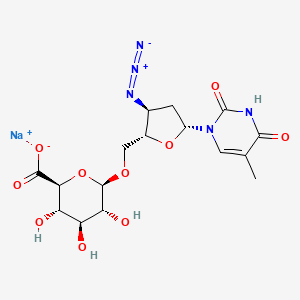 molecular formula C16H20N5NaO10 B12421364 Zidovudine O-|A-D-glucuronide (sodium) 