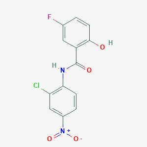 molecular formula C13H8ClFN2O4 B12421375 PA3552-IN-1 