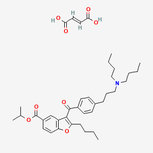 molecular formula C38H51NO8 B1242142 Celivarone fumarate CAS No. 752253-75-1