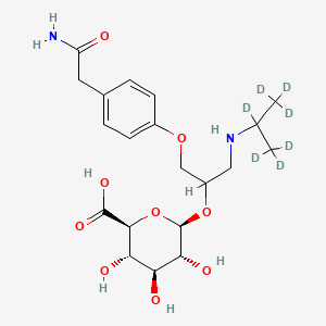 molecular formula C20H30N2O9 B12421422 Atenolol beta-D-glucuronide-d7 