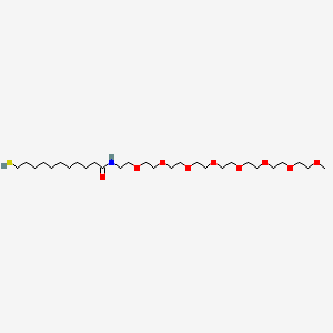 molecular formula C28H57NO9S B12421434 m-PEG8-amide-C10-Thiol 