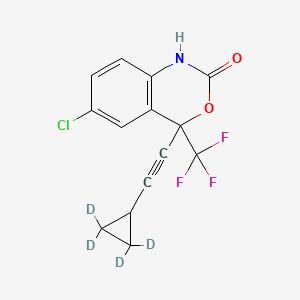 molecular formula C14H9ClF3NO2 B12421469 rac Efavirenz-d4 