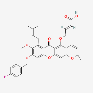 molecular formula C35H33FO8 B12421472 Pde4-IN-3 