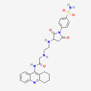molecular formula C27H30N6O5S B12421480 eeAChE-IN-1 
