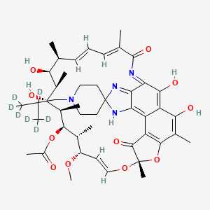 molecular formula C46H62N4O11 B12421489 Rifabutin-d7 