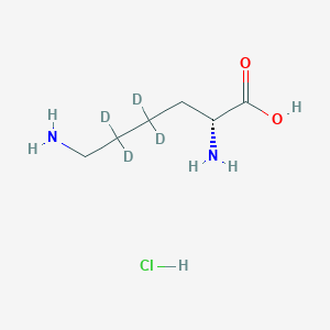 molecular formula C6H15ClN2O2 B12421514 D-Lysine-d4 (monohydrochloride) 