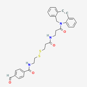 molecular formula C31H29N3O4S2 B12421519 DBCO-SS-aldehyde 
