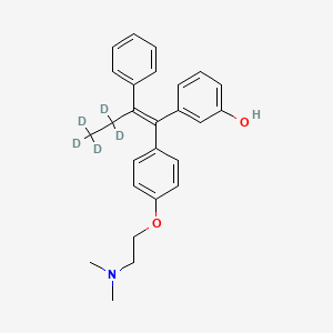 molecular formula C26H29NO2 B12421547 (E)-3-Hydroxy Tamoxifen-d5 