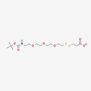 molecular formula C16H31NO7S2 B12421576 Boc-amino-PEG3-SS-acid 