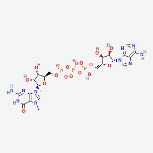 molecular formula C21H29N10O17P3 B12421613 N7-methyl-Guanosine-5'-triphosphate-5'-Adenosine 