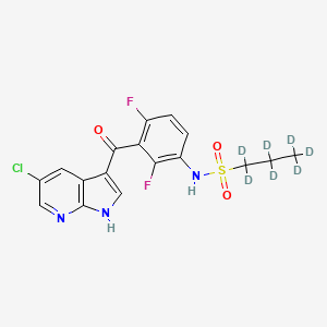 molecular formula C17H14ClF2N3O3S B12421626 PLX-4720-d7 