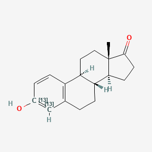 molecular formula C18H22O2 B12421631 Estrone-13C2 