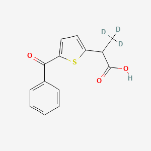 molecular formula C14H12O3S B12421650 Tiaprofenic acid D3 