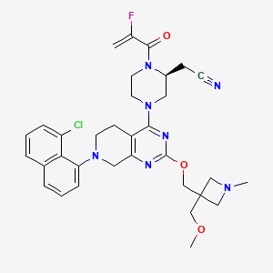 molecular formula C33H37ClFN7O3 B12421655 KRAS G12C inhibitor 20 