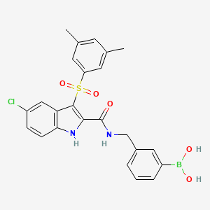 molecular formula C24H22BClN2O5S B12421665 HIV-1 inhibitor-19 