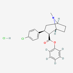 molecular formula C21H23Cl2NO2 B12421667 RTI-113-d5 (hydrochloride) 
