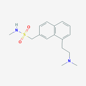 1-[8-[2-(dimethylamino)ethyl]naphthalen-2-yl]-N-methylmethanesulfonamide