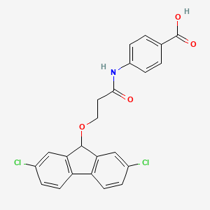 N-(9H-(2,7-Dichlorofluorenyl)-9-ethoxycarbonyl)-4-aminobenzoic acid