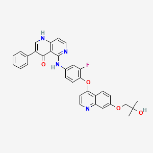 molecular formula C33H27FN4O4 B12421762 MET kinase-IN-2 