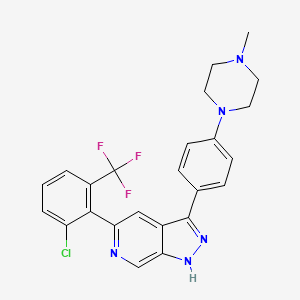 molecular formula C24H21ClF3N5 B12421770 Hpk1-IN-15 