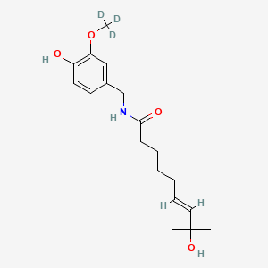 molecular formula C18H27NO4 B12421780 16-Hydroxy Capsaicin-d3 