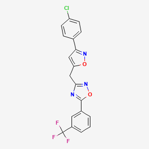 molecular formula C19H11ClF3N3O2 B12421796 HIV-1 inhibitor-20 