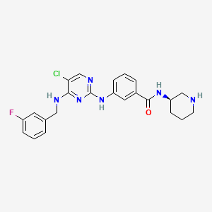 molecular formula C23H24ClFN6O B12421827 Trk-IN-9 