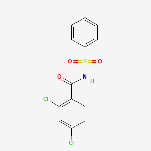 molecular formula C13H9Cl2NO3S B1242183 N-[2,4-dichlorobenzoyl]phenylsulfonamide 
