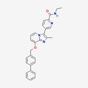 molecular formula C29H26N4O2 B12421834 A|A42-IN-1 (free base) 