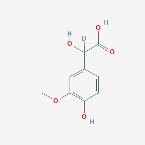 molecular formula C9H10O5 B12421847 DL-4-Hydroxy-3-methoxymandelic-2-D1 acid 