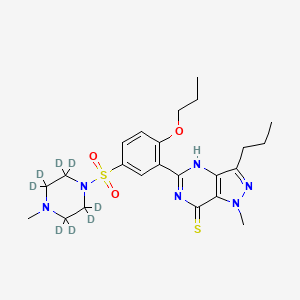 molecular formula C23H32N6O3S2 B12421896 Propoxyphenyl-Thiosildenafil-d8 