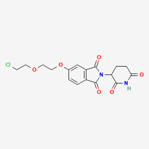 molecular formula C17H17ClN2O6 B12421899 Thalidomide-5-PEG2-Cl 