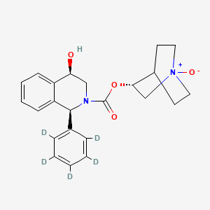 molecular formula C23H26N2O4 B12421914 cis-Hydroxy Solifenacin N-oxide-d5 