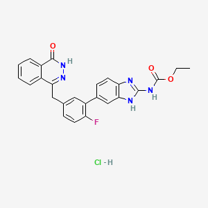 molecular formula C25H21ClFN5O3 B12421924 AMXI-5001 hydrochloride 