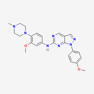 molecular formula C24H27N7O2 B12421926 STK33-IN-1 