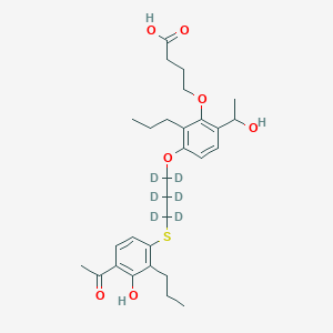 molecular formula C29H40O7S B12421969 Hydroxy Tipelukast-d6 