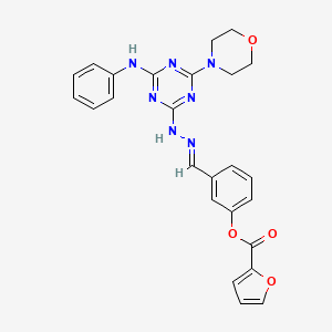 molecular formula C25H23N7O4 B1242197 STL427944 