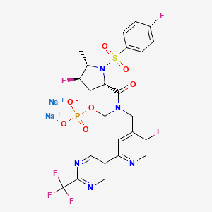molecular formula C24H20F6N5Na2O7PS B12421990 TRPA1 Antagonist 1 