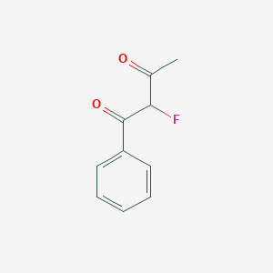molecular formula C10H9FO2 B012422 2-Fluoro-1-phenylbutane-1,3-dione CAS No. 109801-25-4