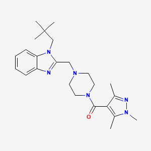 molecular formula C24H34N6O B12422064 FTase Inhibitor III 
