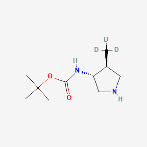 molecular formula C10H20N2O2 B12422097 tert-Butyl ((3R,4S)-4-methylpyrrolidin-3-yl)carbamate-d3 